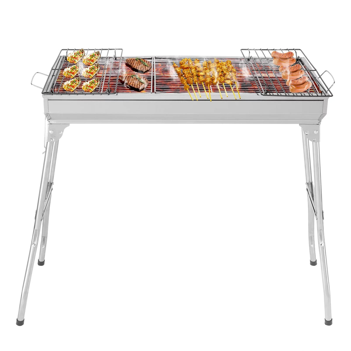 28'' Stainless Steel Charcoal BBQ Grill O48659