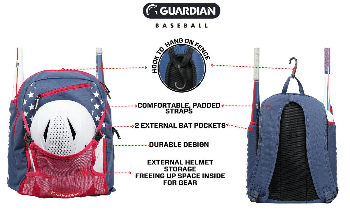 Youth Baseball Bag Holds Two Bats F4706
