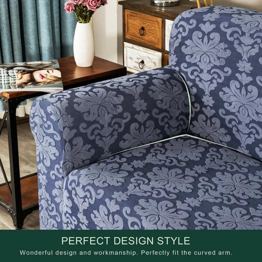 Jacquard Damask Stretch Sofa Cover Loveseat A771
