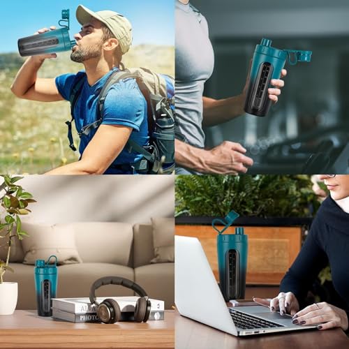 28 oz Stainless Steel Protein Shaker Bottle B457374