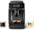 Black Fully Automatic Espresso Machine with Ceramic Grinder J8458