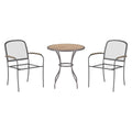 3PC Gray Frame Bistro Patio Set M8055