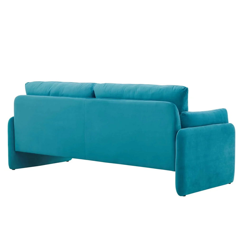 Blue Performance Velvet Sofa A890352