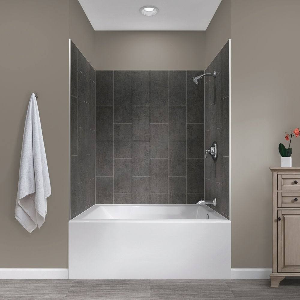 Five Panel Alcove Shower - Carrara White Q216089