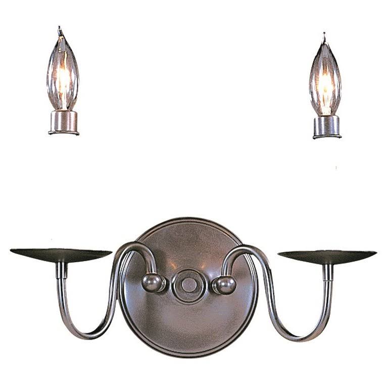 2-Light Sconce Satin Pewter X379
