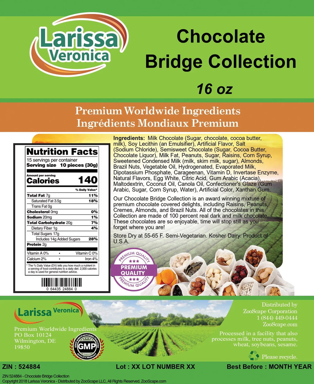 Chocolate Bridge Collection 16 oz 3-Pack B65360