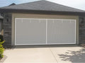 16x7Ft White Magnetic Closure Fiberglass Mesh Garage Screen Doors Pack of 2 O768