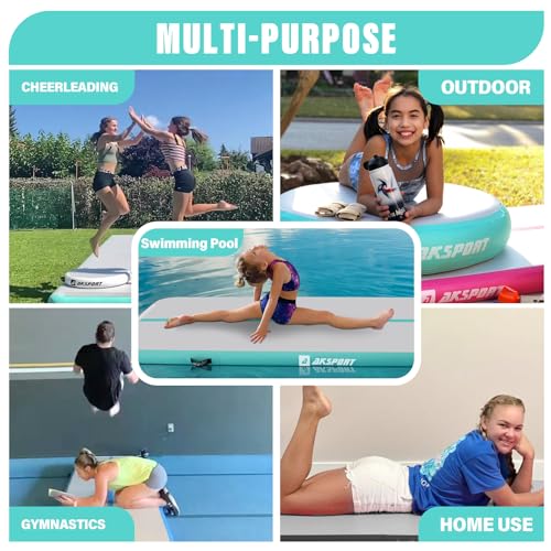 Inflatable Gymnastics Tumbling Mat with Air Pump Y814178
