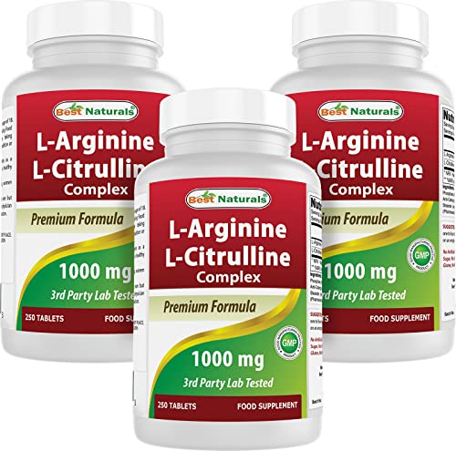 L-Arginine L-Citruline Complex Tablets, 250 Count V19514