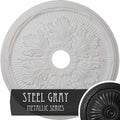 Hand-Painted Steel Gray Ceiling Medallion T388