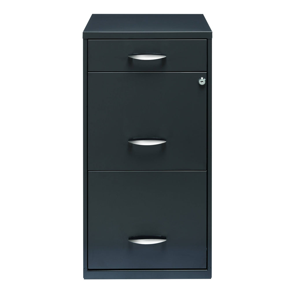 3-Drawer Charcoal File Cabinet A146