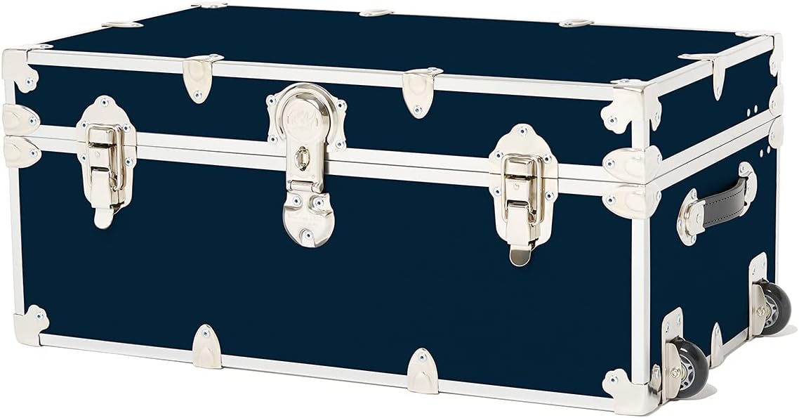 Large Storage Trunk with Mounted Wheels 32x18x14 Slate N58066