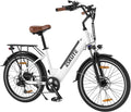 26" Step-Through Electric Bike, Top Speed 20MPH, Front Suspension, Mechanical Disc Brake E648276