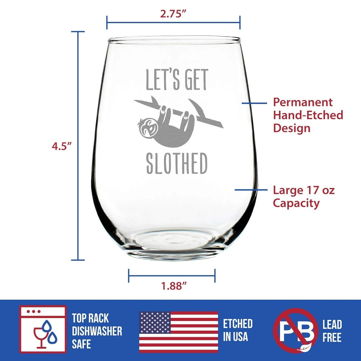 Stemless Wine Glass 17 Ounces U323