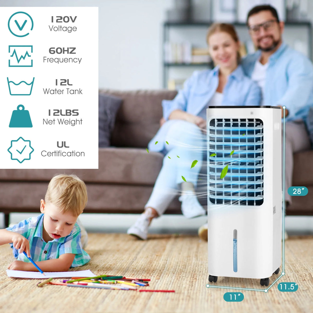 Portable Evaporative Air Cooler with Remote Control D610