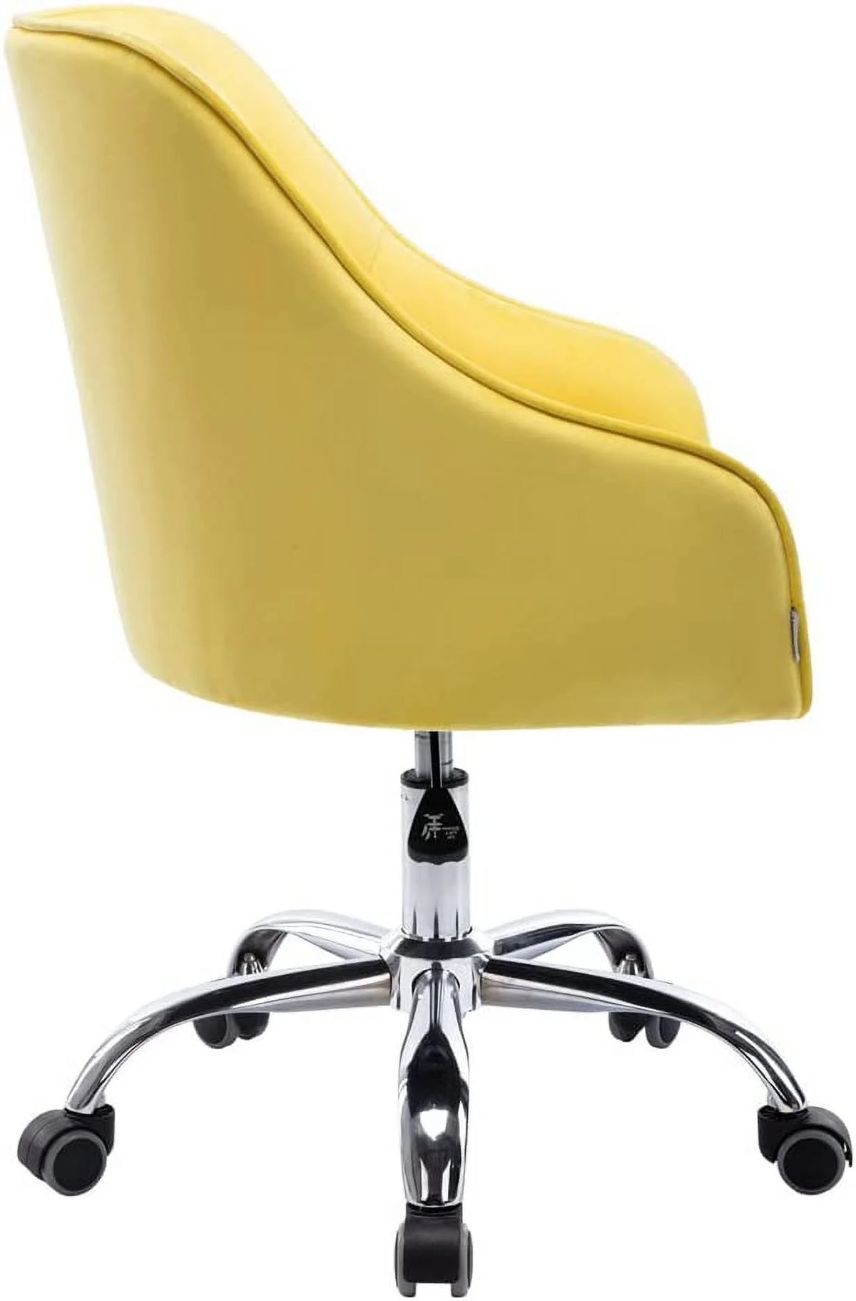 Velvet Upholstered Tufted Swivel Office Chair with Wheels T86266