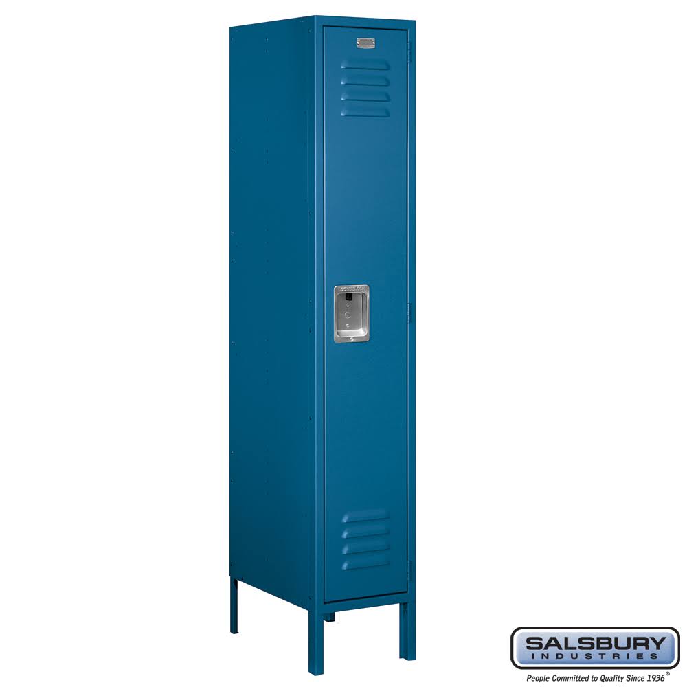 1 Wide Blue School Locker S235