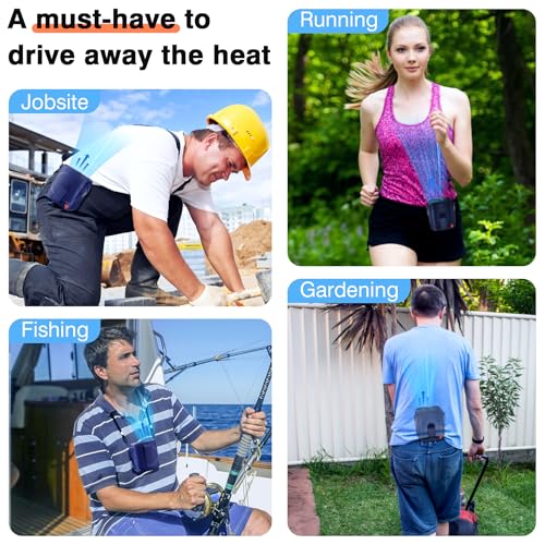 Portable Rechargeable Wearable Waist Fan C3714