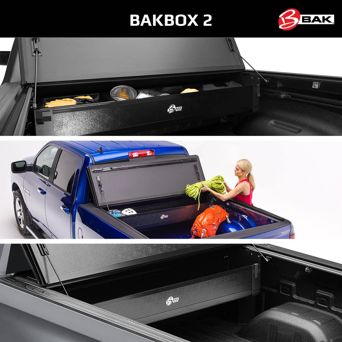 Black Fold-Away Utility Box C63063