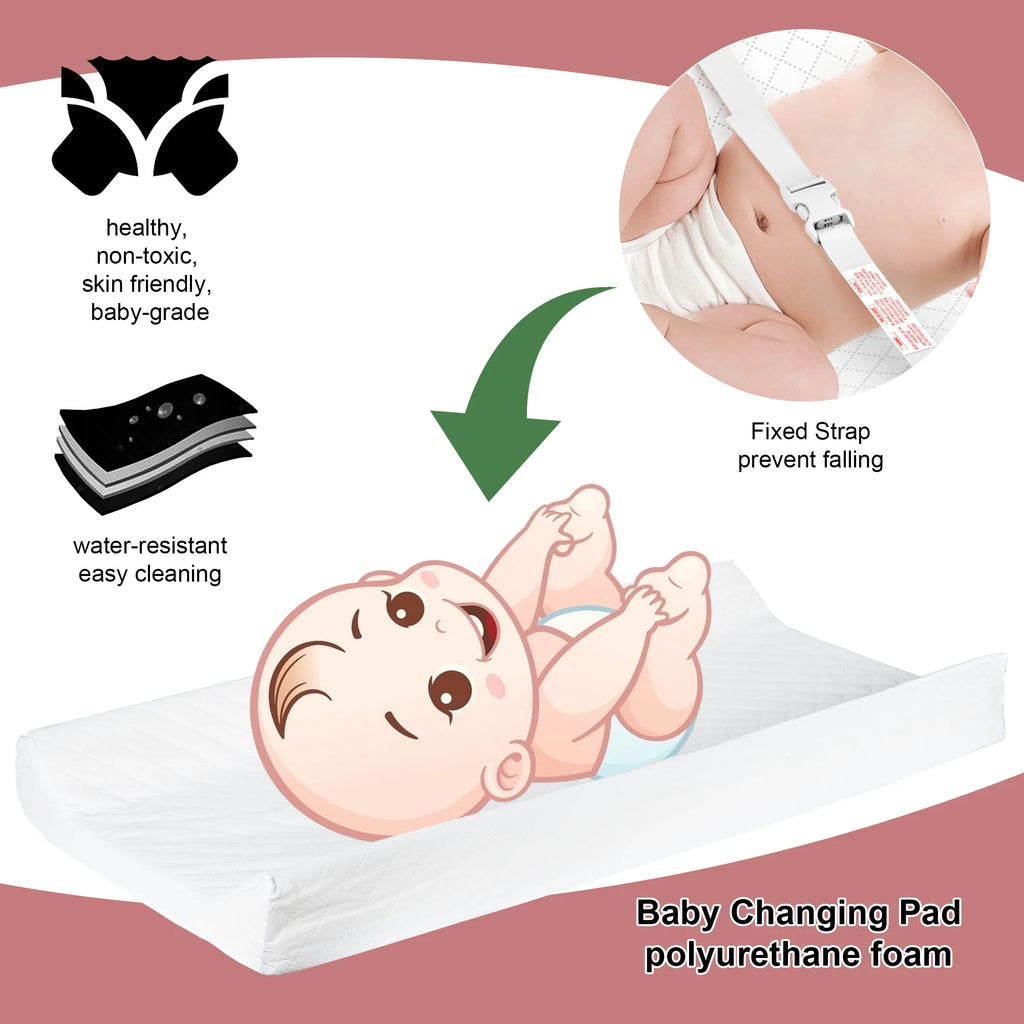 White 3 Drawer Changing Table with Removable Pad N69701