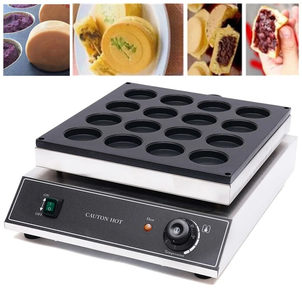 16 Holes Electric Nonstick Waffle Pancake Maker 1700W K393