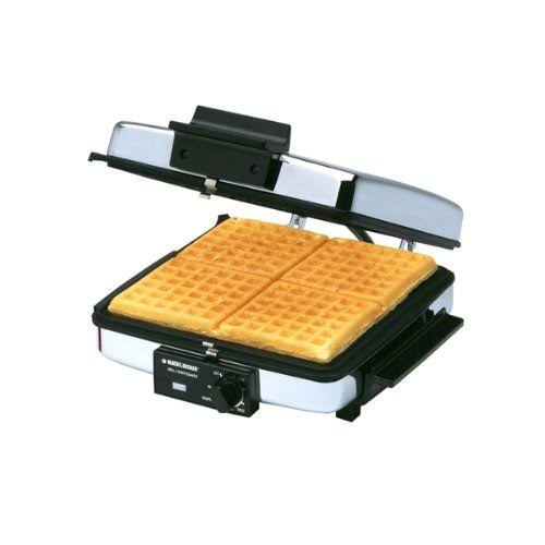 Compact Nonstick 3-in-1 Indoor Grill/Griddler & Waffle Maker with Chrome Housing G4682