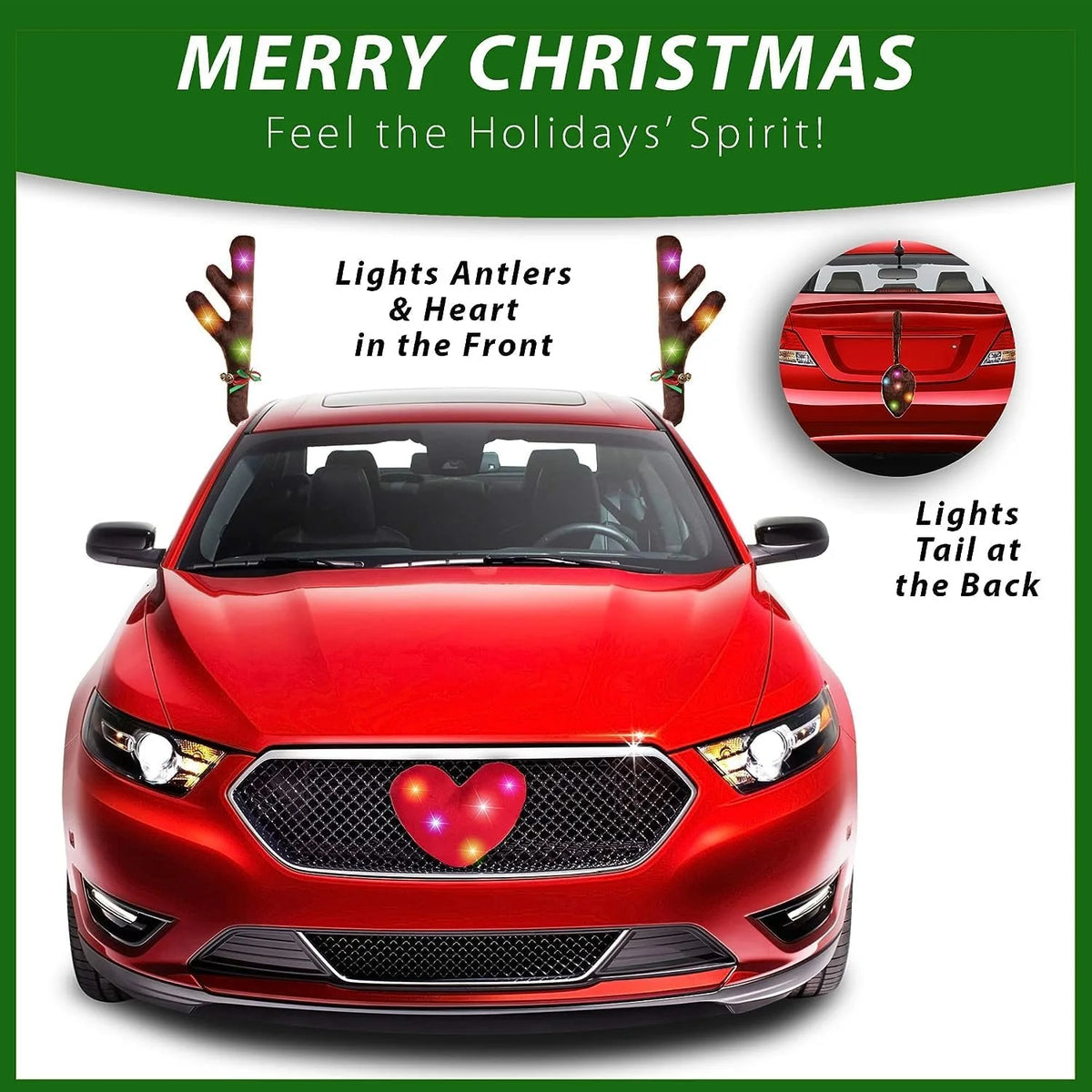 Car Reindeer Kit with LED Lights E8237