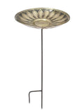 Brass Birdbath with Stake R692