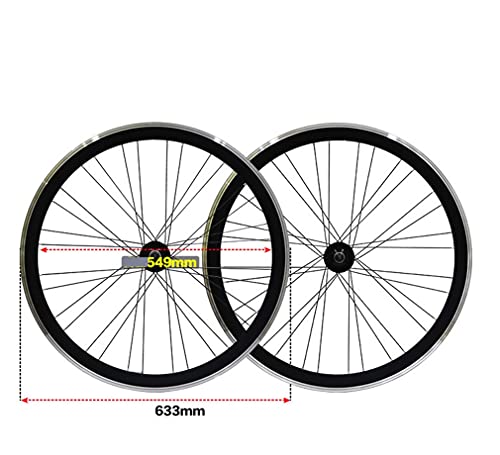 700c 40mm Rims Single Speed Fixed Gear Wheelset V Brake 13 Teeth 32/36H Hub Set Z169