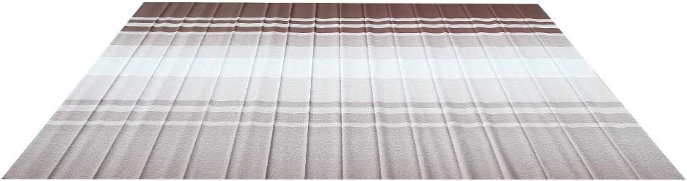 12x8 Feet Polyester RV Awning Fabric Replacement Blue/White Stripes L724006