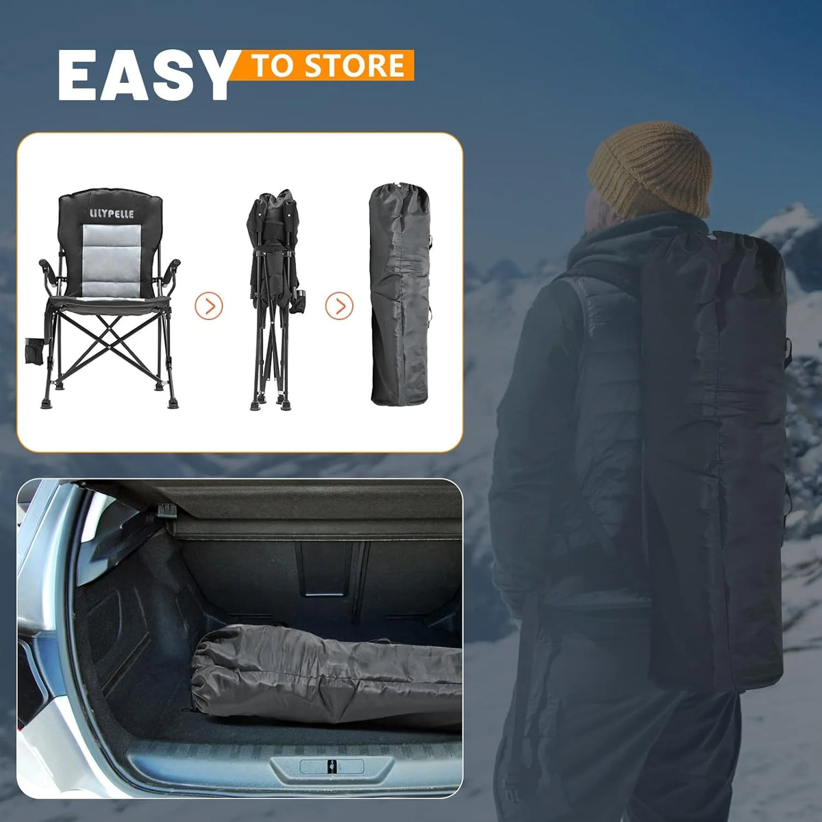 Heated Folding Camping Chair H14947