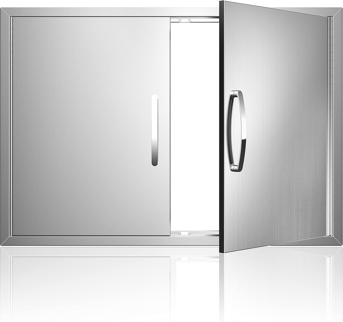 Double Stainless Steel BBQ Access Door Z36963