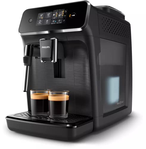 Black Fully Automatic Espresso Machine with Ceramic Grinder J8458