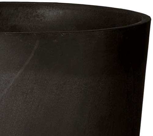 Black Tall Round Planter, 13 by 13 by 28-Inch R629764