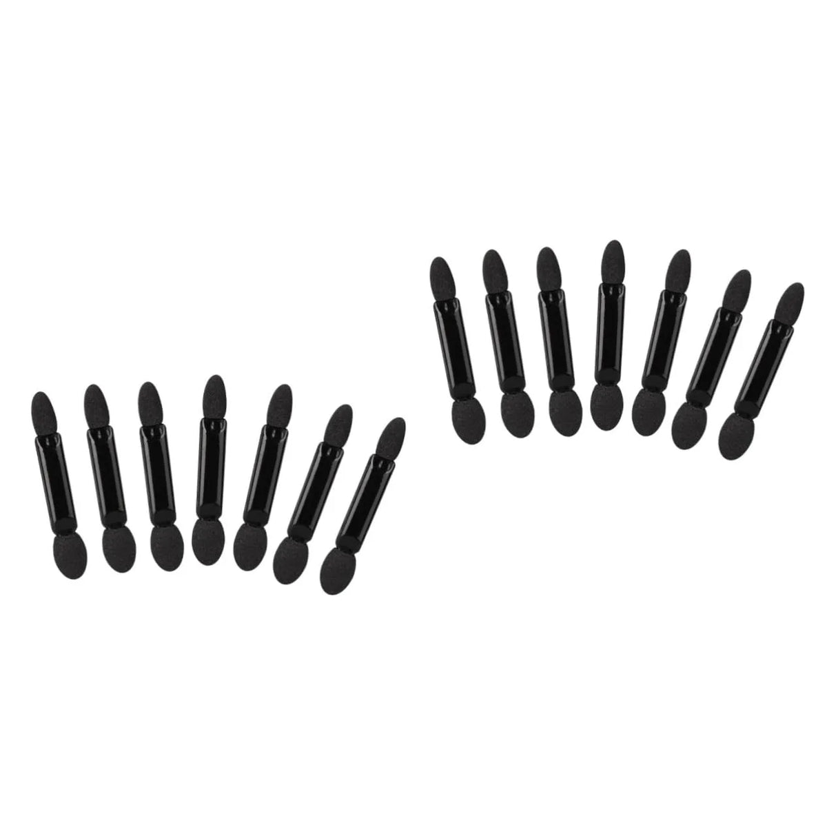 200 Pcs Black Double Head Eyeshadow Brush Set T64448