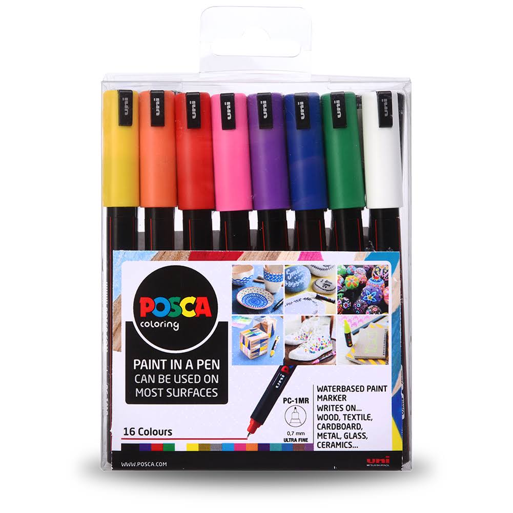 Marker Pen Set of 16 Ultra-Fine S299
