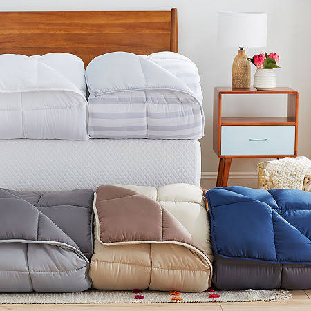 Black California King Microfiber Down Alternative Comforter Z455276