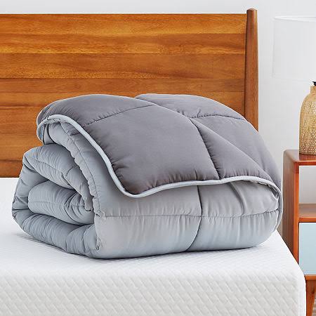 Black California King Microfiber Down Alternative Comforter Z455276