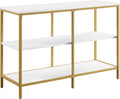 White 3 Shelf Bookcase and Credenza W3429