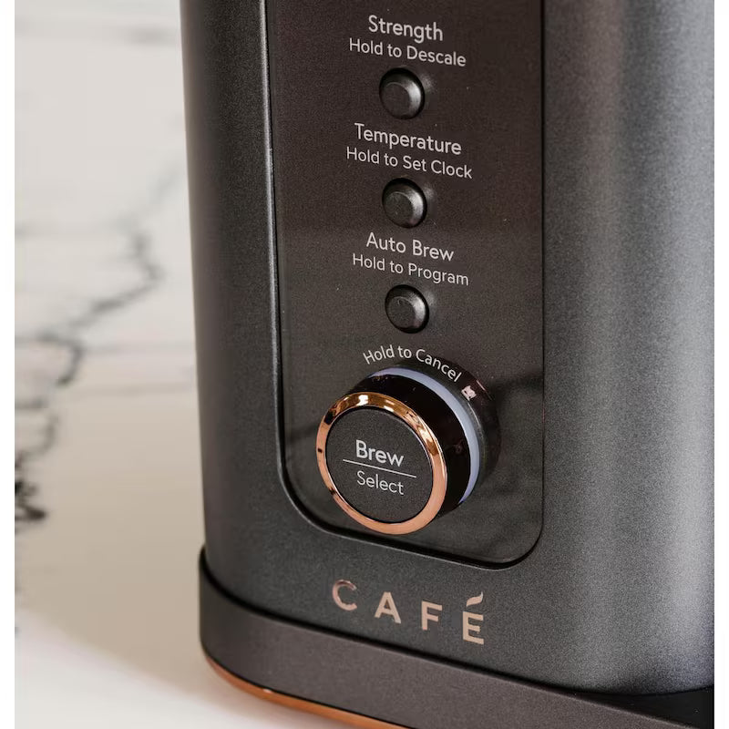 10 Cup Matte Black Drip Coffee Maker with Thermal Carafe Y9150
