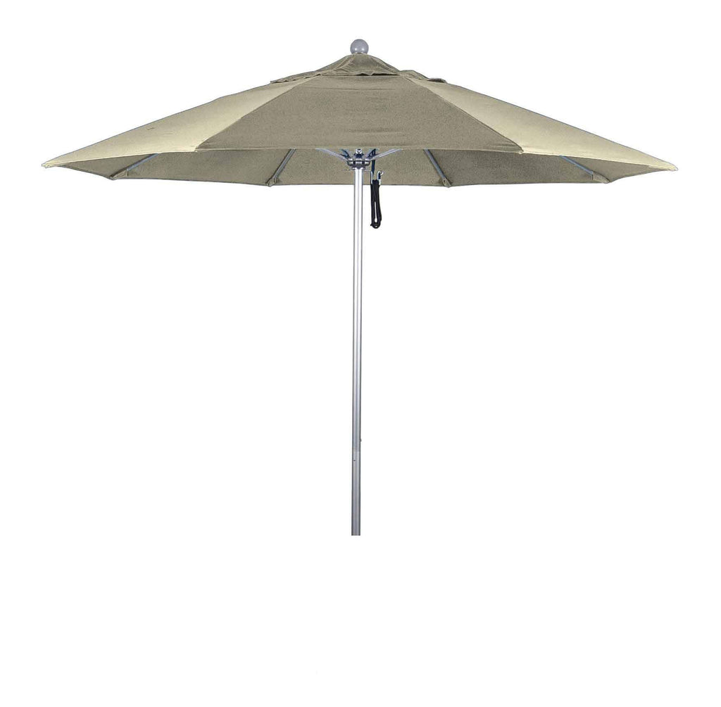 9 Ft Fiberglass Market Umbrella Pulley Open Bronze J347247