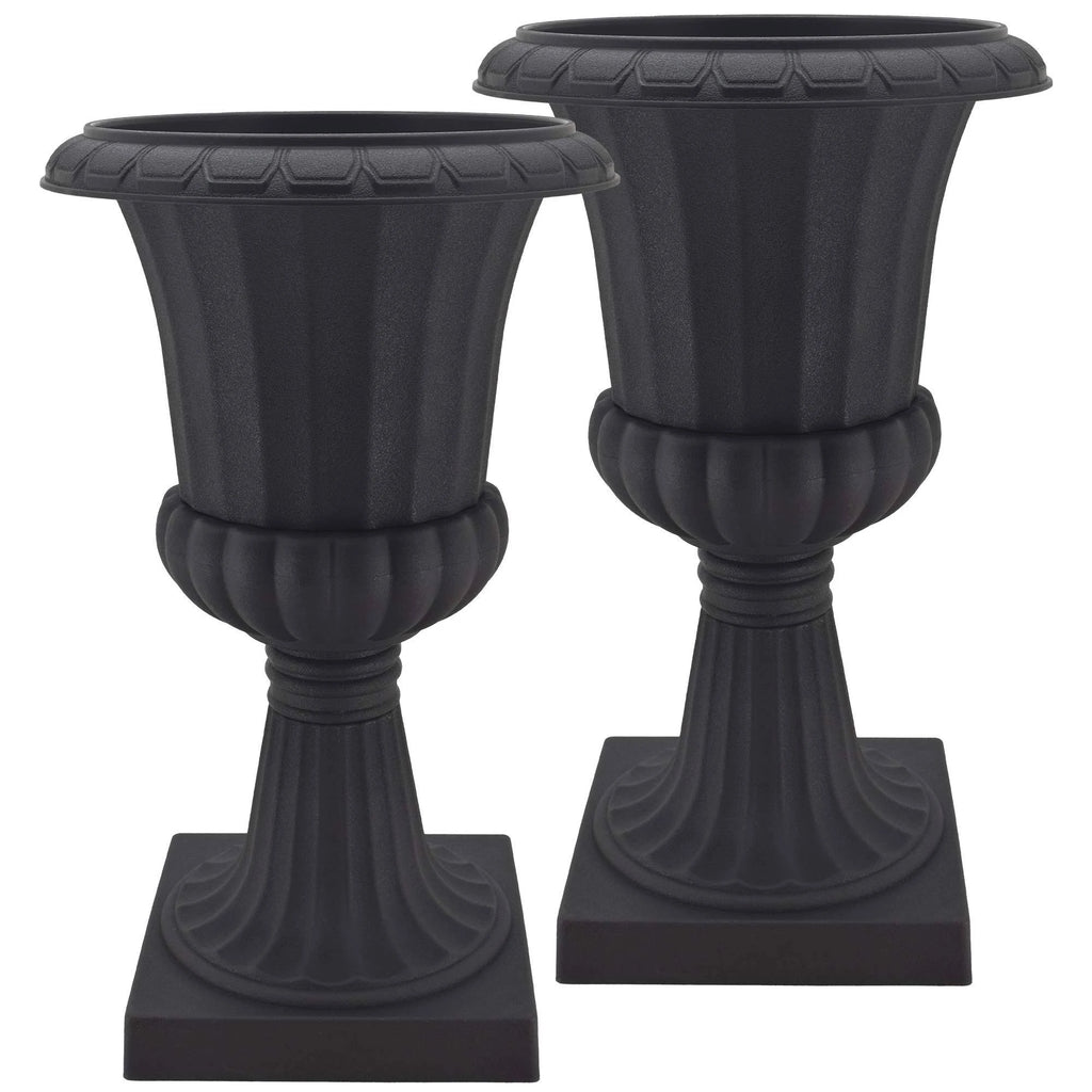 Black Plastic Urn Pack of 2 G9985
