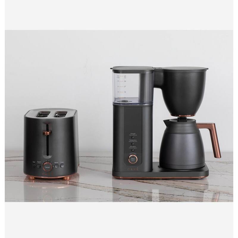 10 Cup Matte Black Drip Coffee Maker with Thermal Carafe Y9150