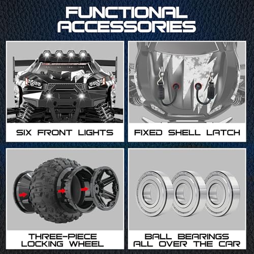 1:14 Scale 4WD Off-Road RC Truck with 2 Rechargeable Batteries F7109
