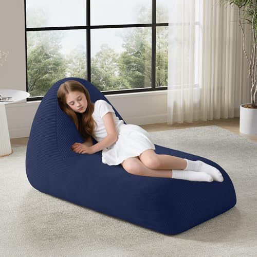Pink Corduroy Bean Bag Chair with Filler J3324