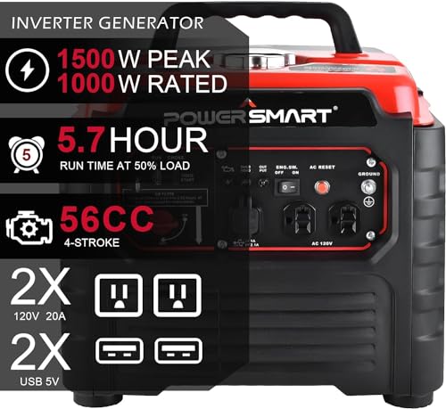 Portable Inverter Generator 2500W Gas-Powered Engine Z550670