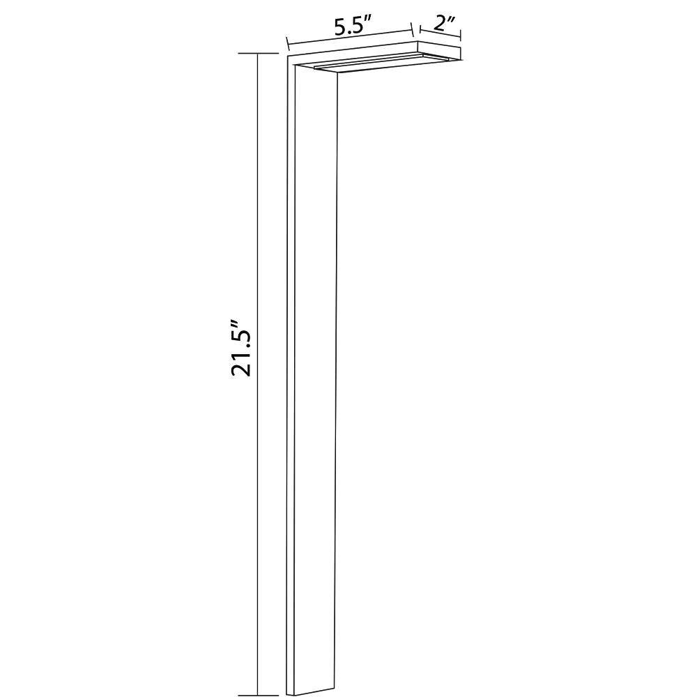 3W Stainless Steel LED Bollard Landscape Lighting R310217