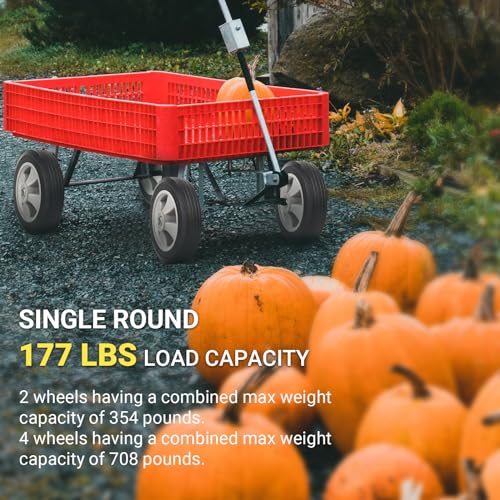 8" x 2" Flat Free Solid Rubber Tire and Wheel with 2" Offset Hub E700823