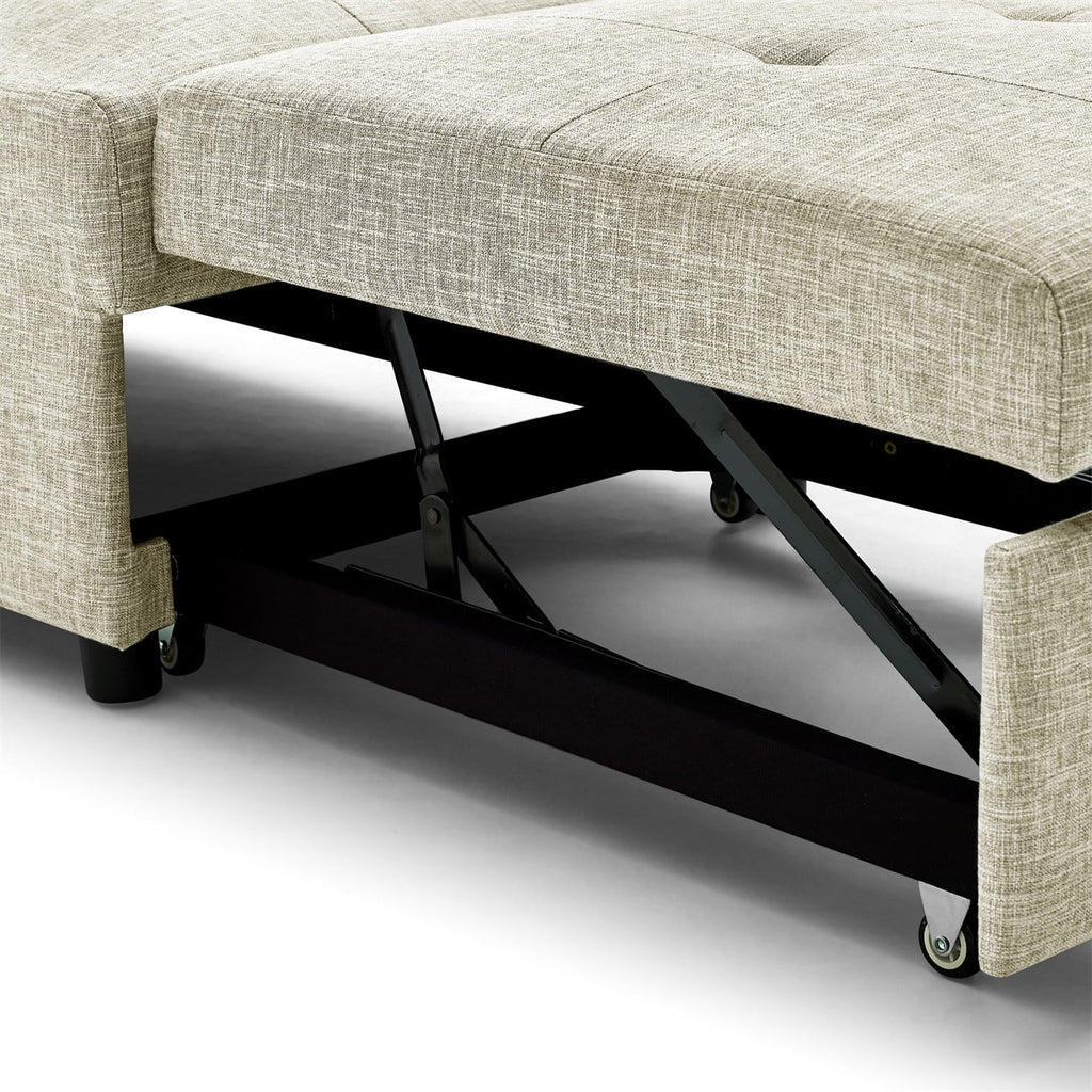 Beige Folding Sofa Bed Chair with Storage Bag Z428