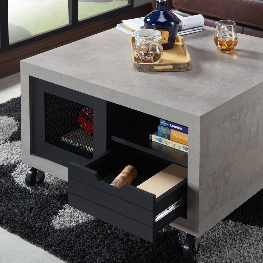 Industrial Multi-Storage Coffee Table V778222